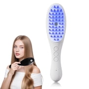 QOPR Electric Scalp Massager Comb, Red & Blue Light Vibration Scalp Massager for Hair Growth