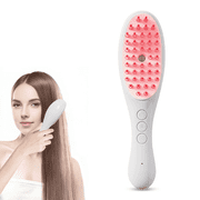 QOPR Electric Scalp Massager,Scalp Massage Comb,Scalp Massager Hair Growth With Red & Blue Light/ Vibration / Hydrating Design,Mother & Wife Christmas Gift,Whit