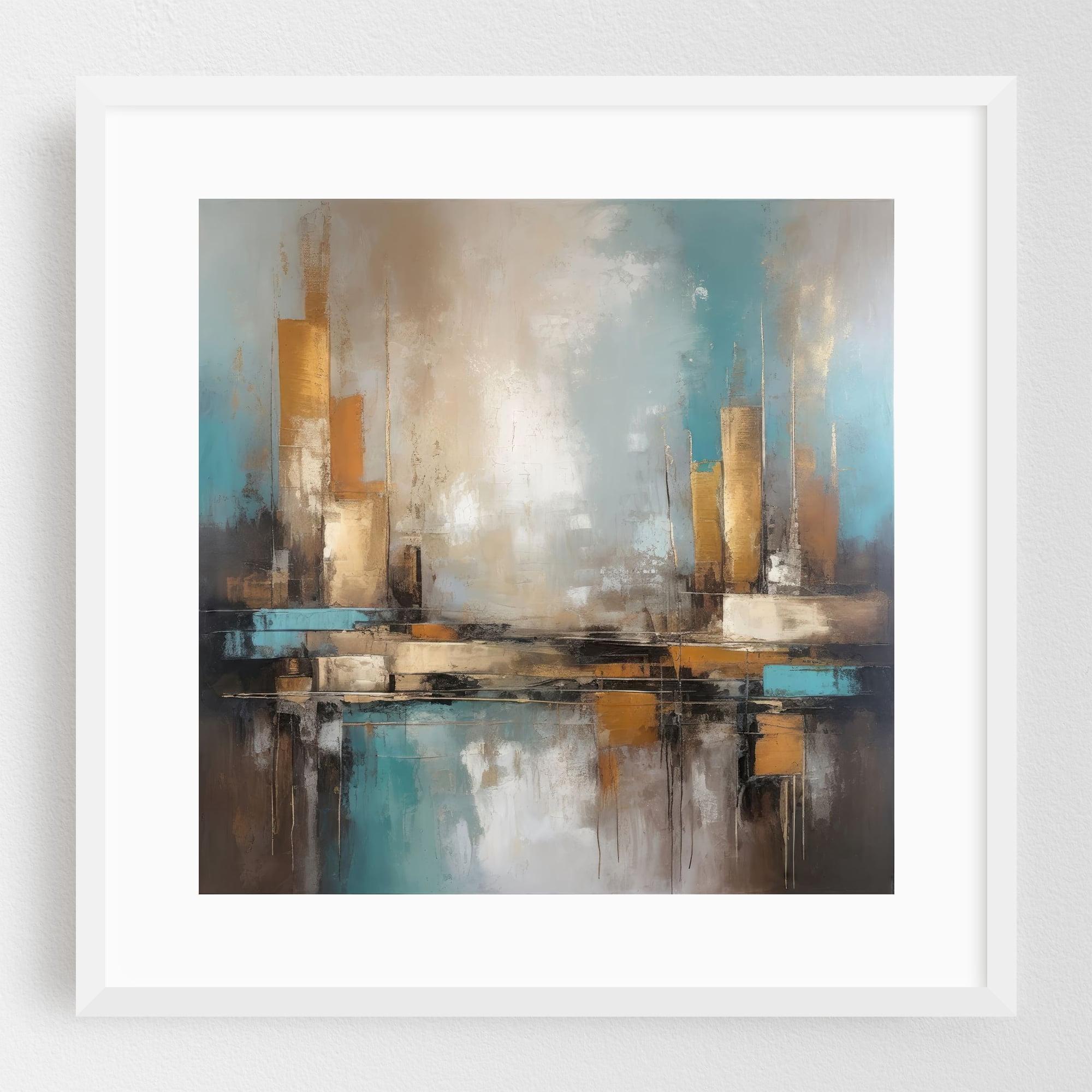 Beautiful view of Concrete Cityscape Painting