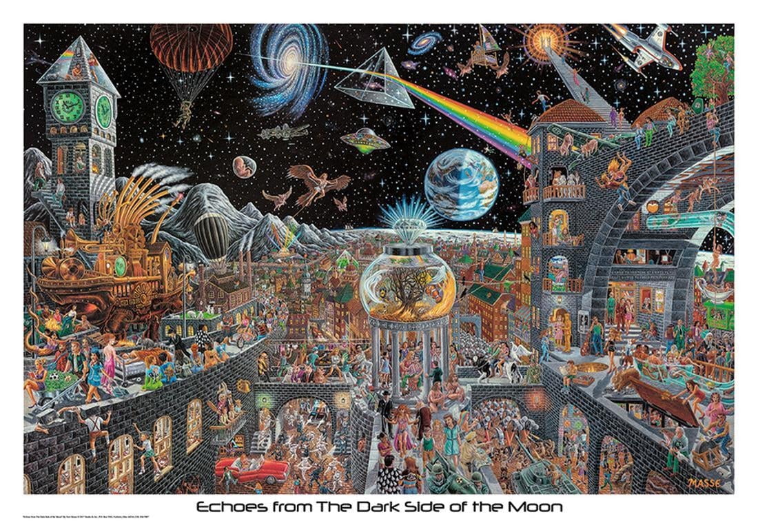 Echoes From The Darkside Of The Moon - Tom Masse Poster - 32x22