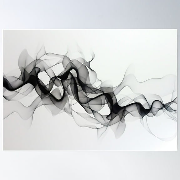 Echoes Of Unity - Symbiotic Reverberations Collection Poster Wall Art, Modern Wall Decor For Living Room Bedroom, 12x18 UNFRAMED