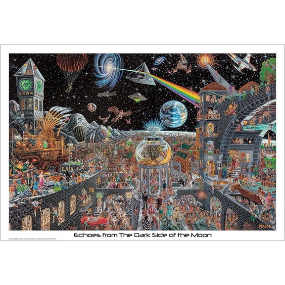 Echoes from The Darkside of The Moon - Tom Masse Laminated Poster 32.5 x 22.5in
