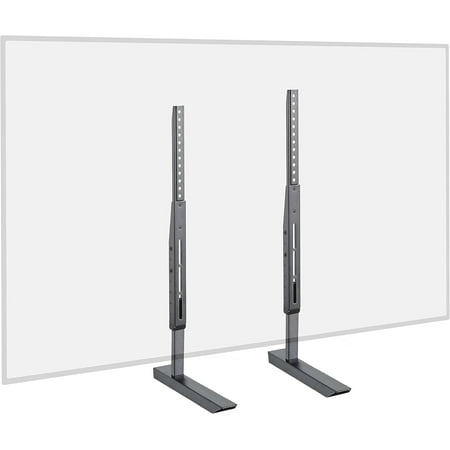 ECHOGEAR Universal TV Stand, Height Adjustable for TVs Up to 77”, Wobble-Free TV Stand Replacement