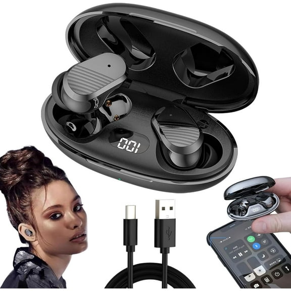 Echolabs Ear Buds 2025 Edition,Waterproof Voice Assisted Ear Buds On-The-Go, Echolabs Audio Earbuds, Wireless Earbuds, Bluetooth Noise Cancelling, Sports Waterproof Bluetooth Headset (1)