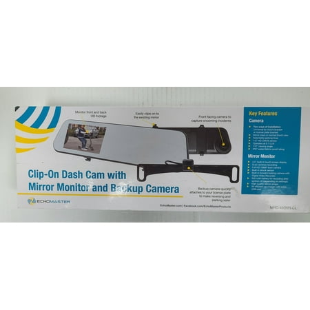 EchoMaster - Front and Rear Camera Dash Cam - Black