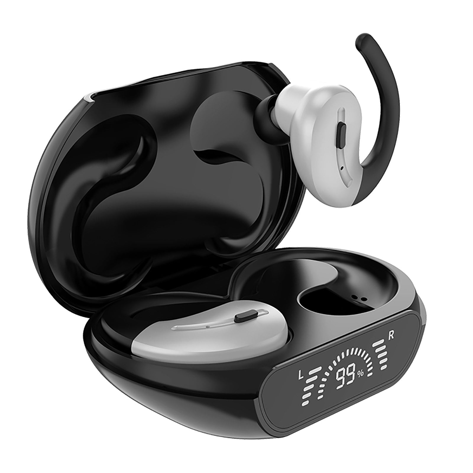 Echos Monolith Headphones M1570 Headphones Most Expensive Headphones Bud Pro Bluetooth 5.3 Headphones Dual Microphone Wireless Earbuds Long Battery Life LED Display Deep Bass Noise Walmart