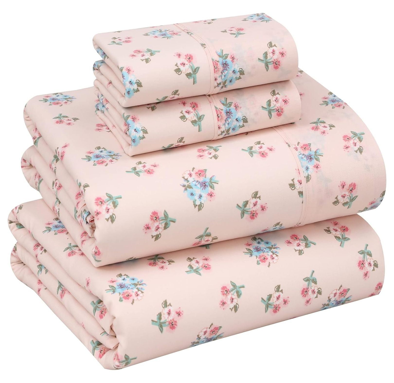 Echoworld 100 Cotton Sheets for King Size Bed Crispy Cooling Percale