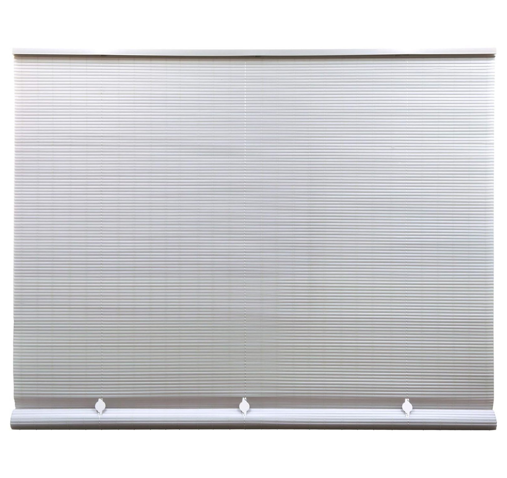 Echoworld Cordless Outdoor Shades for Porch, Patio & Windows - Waterproof PVC Blinds for Indoor & Outdoor - Roll-Up Patio Privacy Screen for Diffuse Sunlight - White - " W x 72" L - (3320146)