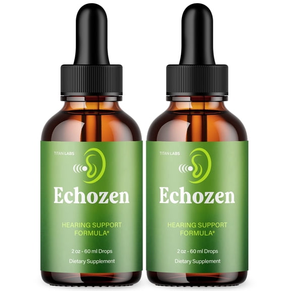 Echozen Advanced Formula Ear Health Support Drops Hearing Supplement Echo Zen 60 Servings