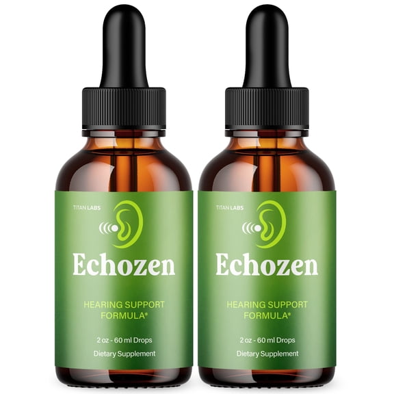 Echozen Advanced Formula Ear Health Support Drops Hearing Supplement Echo Zen 60 Servings