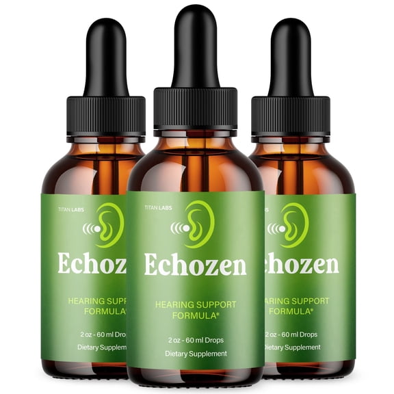 Echozen Advanced Formula Ear Health Support Drops Hearing Supplement Echo Zen 90 Servings
