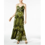 Eci Printed Maxi Dress Green Tyedye XL