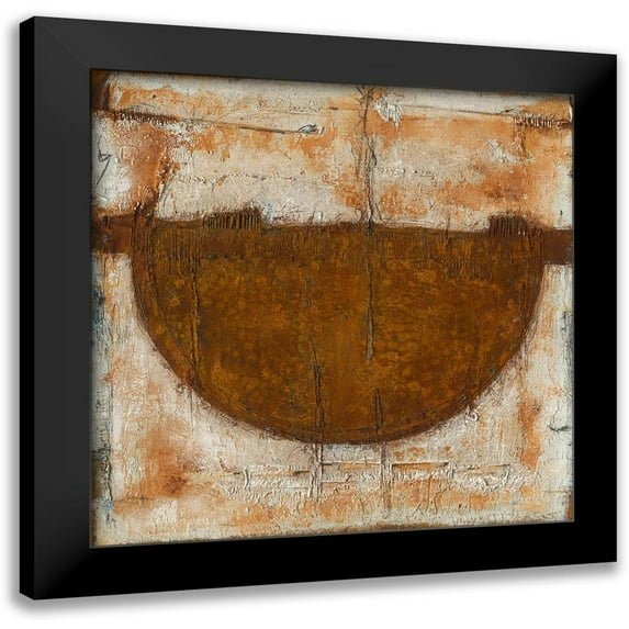Eckerle, Rudi 20x20 Black Modern Framed Museum Art Print Titled - Werk Nr. 10_14 Kein Titel