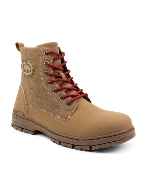Ecko Ace Men's Tan Lace Up Ankle Boots
