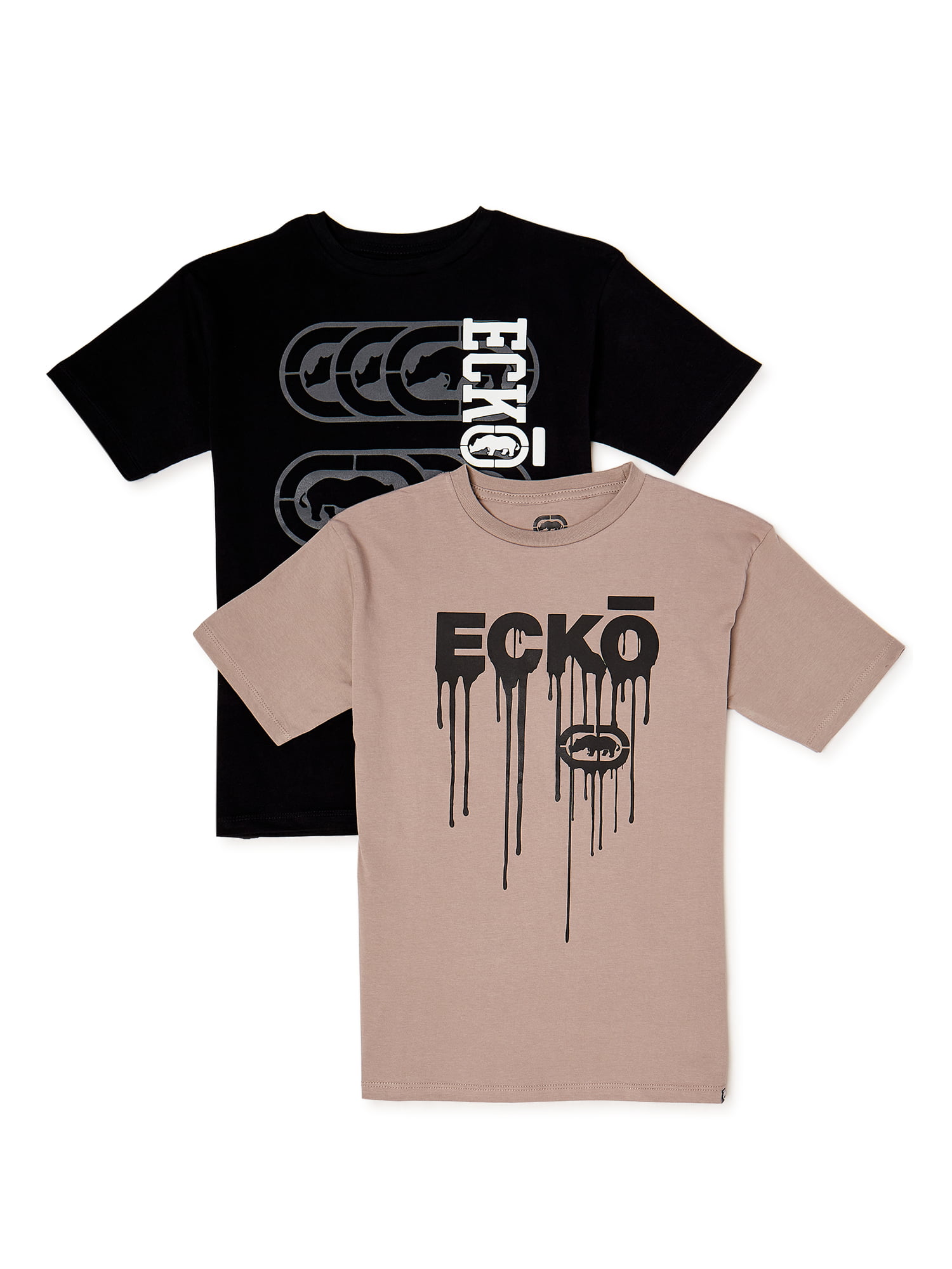 Ecko Boys Graphic Short Sleeve T-Shirts, 2-Pack, Sizes 4-16