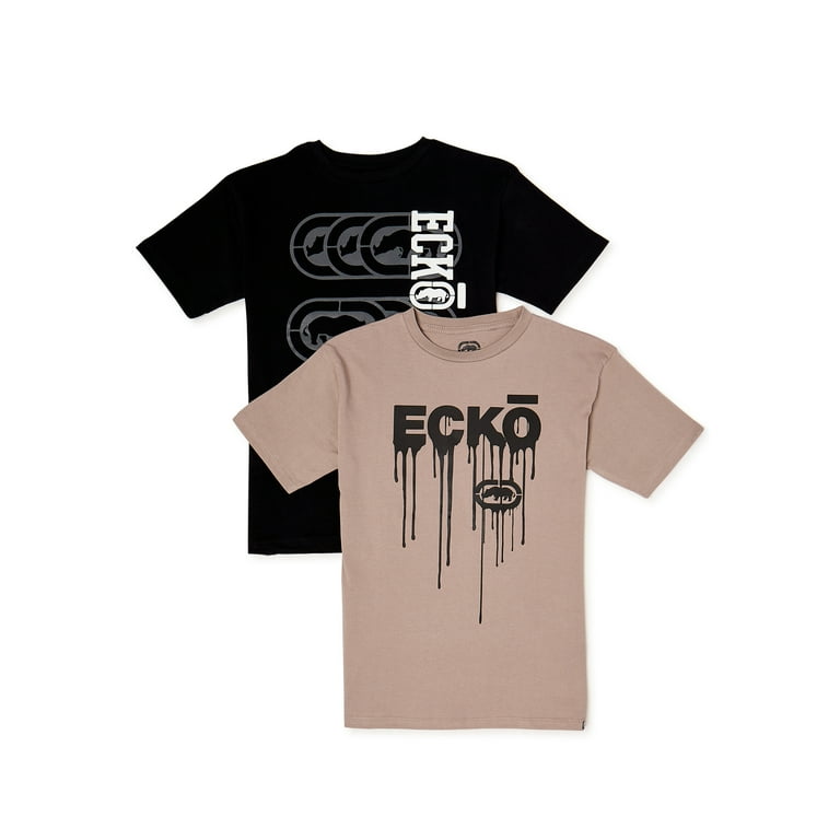 Ecko Boys Graphic Short Sleeve T-Shirts, 2-Pack, Sizes 4-16