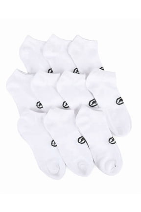 Ecko Men's Basic White Quick Dry No Show Athletic Socks (10 Pack)