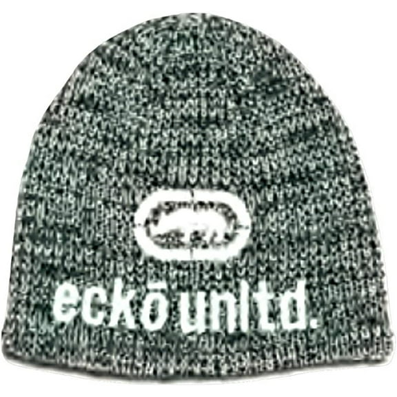 Ecko Unltd Beanie Hats, Knit Caps, Pom Beanie Hat Skull Cap for Adult Men and Women (Black White)