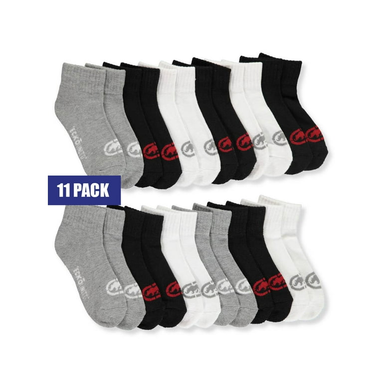 Ecko Unltd. Boys' 11-Pack Quarter Socks