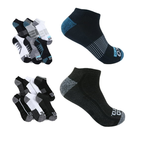 Ecko Unltd Cushioned No Show Socks Men's Shoe Size 6-12 Large 6-Pack- Assorted Colors