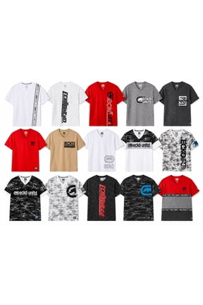 Ecko Unltd Men's Assorted Graphic T-Shirts Multipack, Random Short Sleeve Tees, 5-Pack, Size M