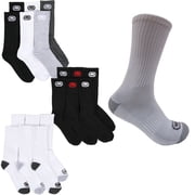 Ecko Unltd. Mens Half Cushion Crew Athletic Socks 6-Pack Assorted