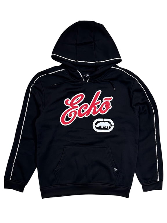 Piping Logo Stripe Pullover Fleece Hoodie (Men's)