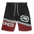 thumbnail image 1 of Ecko Unltd Men's Slant Colorblock Activewear Shorts (Small, True Red Marled), 1 of 2