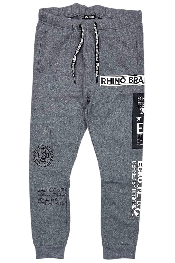 Ecko Unltd Men's Sweatpants All Over Print Fleece Jogger (XX-Large, Grey Heather)