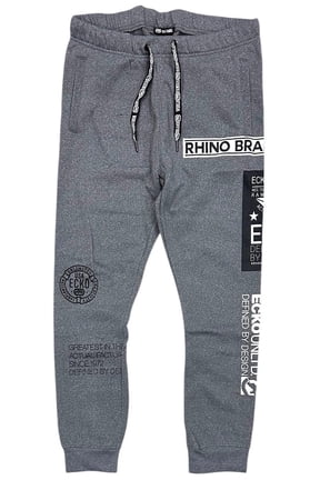 Ecko Unltd Men's Sweatpants All Over Print Fleece Jogger (XX-Large, Grey Heather)