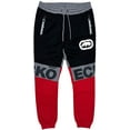 thumbnail image 1 of Ecko Unltd Men's Sweatpants Colorblock Puff Print Fleece Jogger (Medium, Red/Black/Grey), 1 of 3