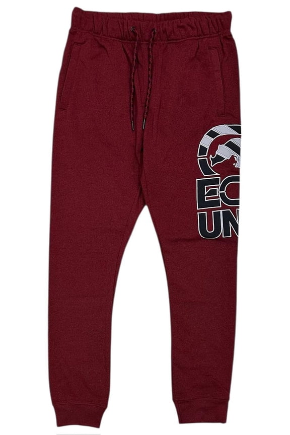 Ecko Unltd Men's Sweatpants Embroidered Logo Fleece Jogger (Large, Red)