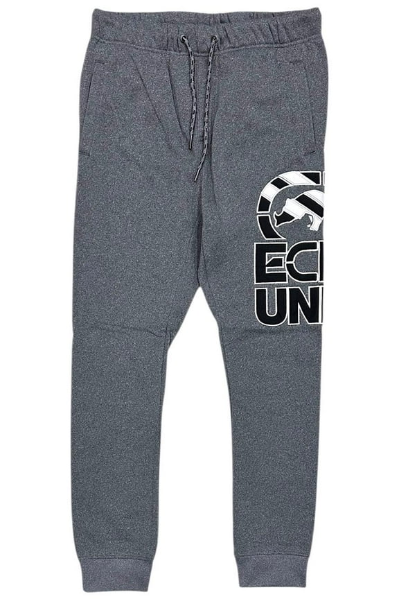Ecko Unltd Men's Sweatpants Embroidered Logo Fleece Jogger (Medium, Grey)