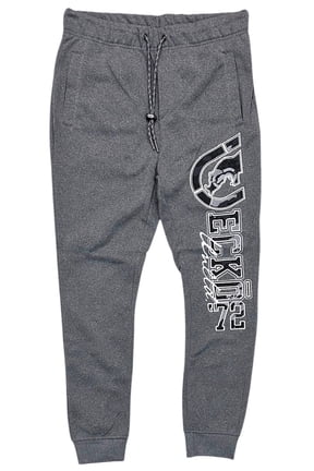Ecko Unltd Men's Sweatpants Embroidered Since '72 Fleece Jogger (X-Large, Grey Marled)