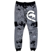 Ecko Unltd Mens Sweatpants Side Coloblock Camo Fleece Jogger Large, Grey Marled