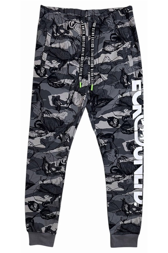 Ecko Unltd Men's Sweatpants Tropical Print Street Camo Fleece Jogger (Small, Street Camo)