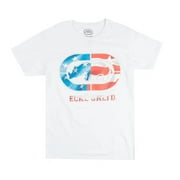 Ecko Unltd Mens T-Shirt Color Me USA Stars & Stripes Short Sleeve Tee -Large, White