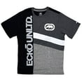 thumbnail image 1 of Ecko Unltd Men's T-Shirt Panel Stitched Charcoal Heather Short Sleeve Tee (XXX-Large, Charcoal Heather), 1 of 3