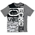 thumbnail image 1 of Ecko Unltd Men's T-Shirt Panel Stitched Colorblock Puff Print Camo/Solid Tee (Medium, Grey Marled), 1 of 3