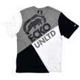 thumbnail image 1 of Ecko Unltd Men's T-Shirt Puff Print Colorblock Crewneck Tee (X-Large, Grey Marled/White), 1 of 4