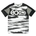 thumbnail image 1 of Ecko Unltd Men's T-Shirt Tie Dye Panel Stitched Short Sleeve Tee (Small, White/Black Tie Dye), 1 of 3