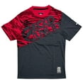 thumbnail image 1 of Ecko Unltd Men's T-Shirt Tiger Camo Stitch Colorblock Panel Short Sleeve Tee (Small, Charcoal Heather/Red), 1 of 4