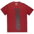 thumbnail image 1 of Ecko Unltd Men's V-Neck T-Shirt Puff Print Vertical Logo Short Sleeve Tee (X-Large, Red Marled), 1 of 1