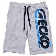 Ecko Unltd Mens Vertical Logo Print Activewear Shorts Large, Light Grey Flyknit