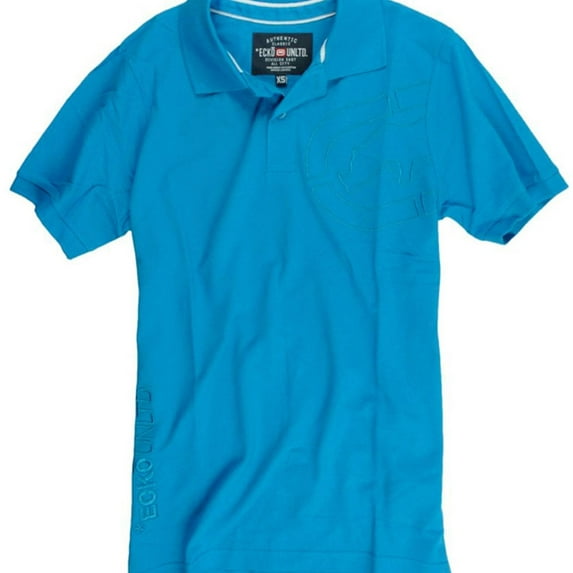 Ecko Unltd. Mens Armhole Embroidered Rhino Polo Shirt, Blue, X-Small