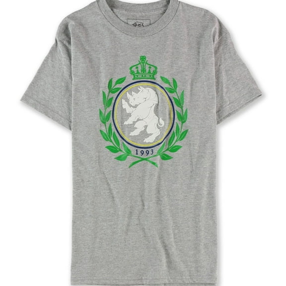 Ecko Unltd. Mens Crown Lion Graphic T-Shirt, Grey, Small