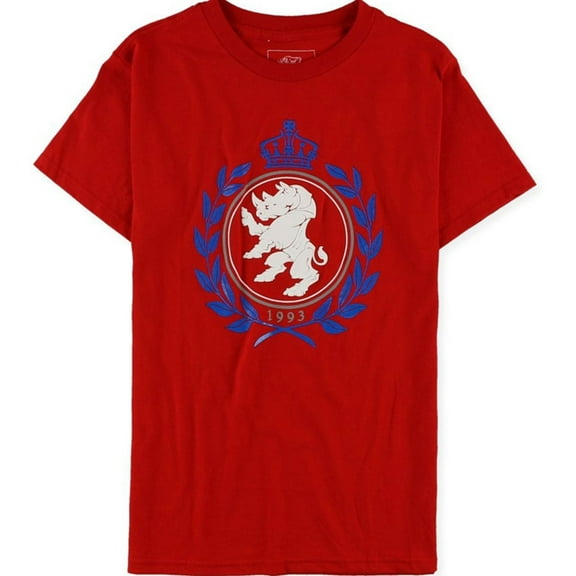 Ecko Unltd. Mens Crown Lion Graphic T-Shirt, Red, Small