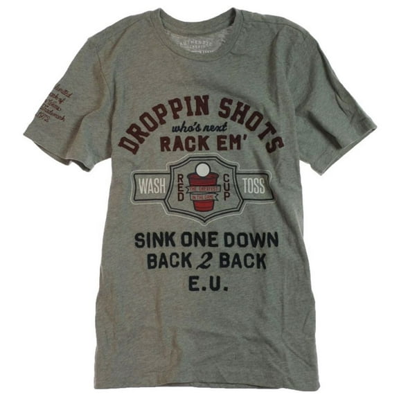 Ecko Unltd. Mens Cup Better Graphic T-Shirt, Grey, Medium