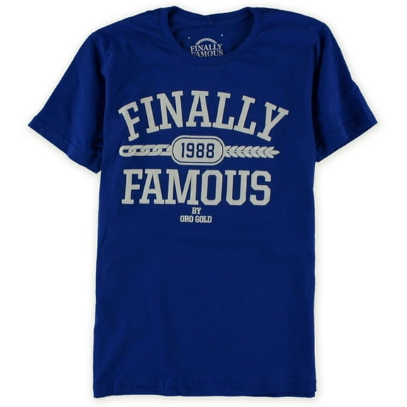 Ecko Unltd. Mens Felt Embellished T-Shirt, Blue, Small