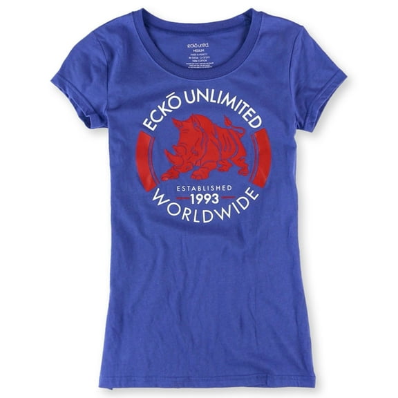 Ecko Unltd. Mens Horizon Rhino Graphic T-Shirt, Blue, Small